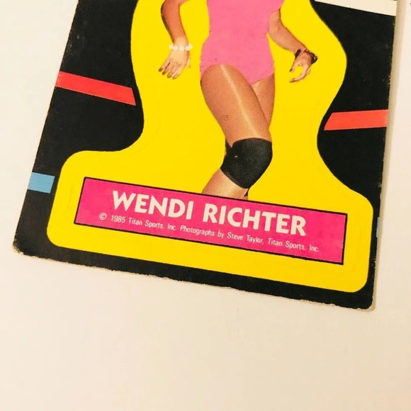 Vtg  1985 WWF Wendi Richter Titan Sports Wrestling Stickers - Picture 10 of 13